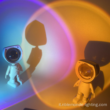 USB Creative Astronauta soggiorno camera da letto luce notturna